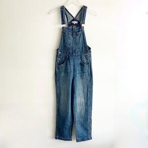 Madewell XS Straight Leg Overalls in Elmridge Wash Blue Jean Denim AA622